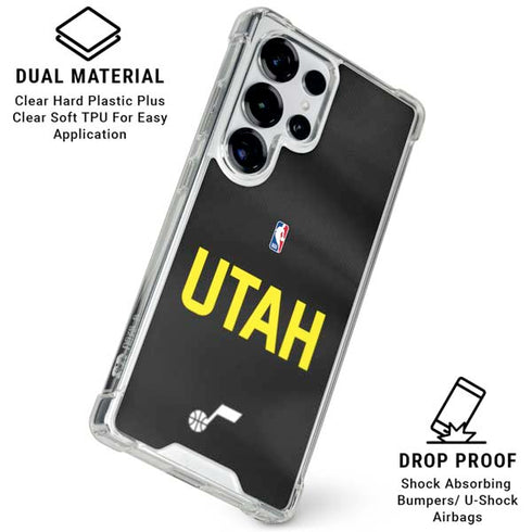 NBA Utah Jazz Jersey Galaxy S25 Ultra Clear Case